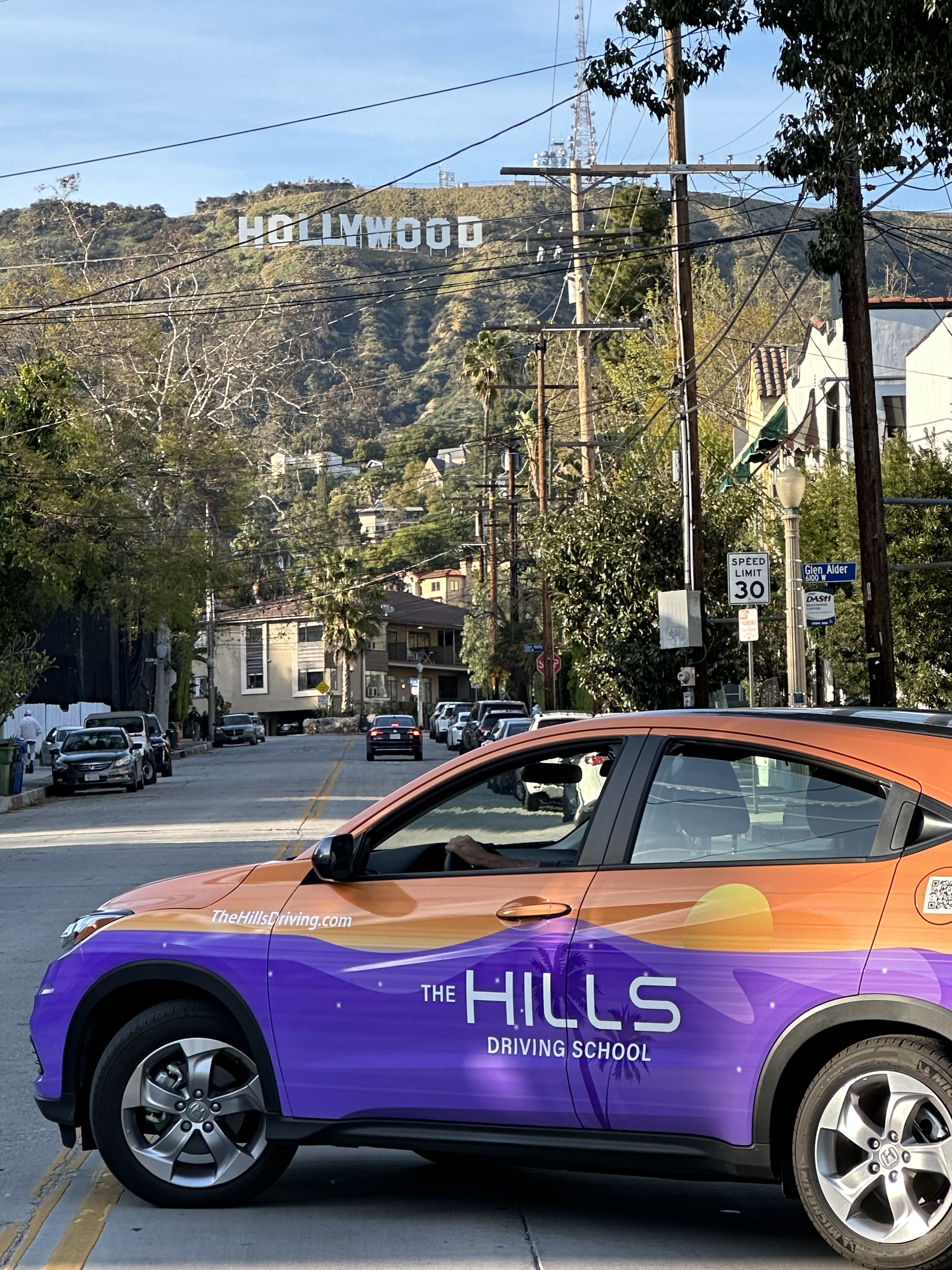 The Hills Driving School Certificate of Completion — CA DMV License E0001